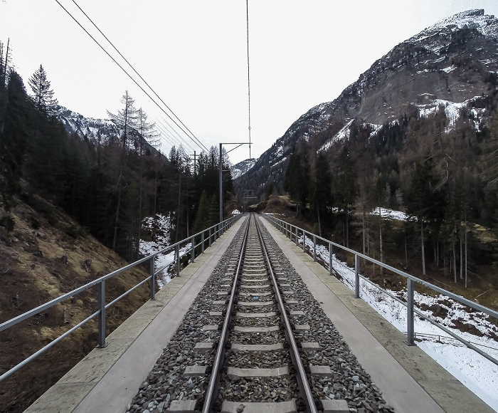 Graubünden Albulabahn: Clix-Viadukt