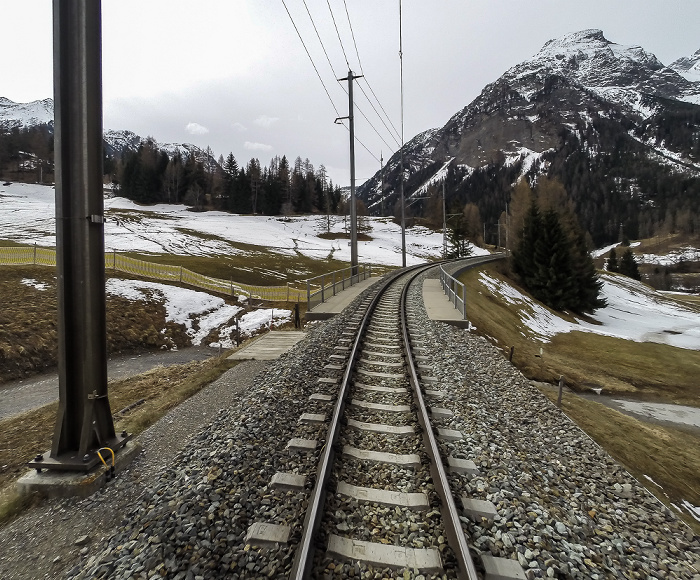Graubünden Albulabahn Val-Tuors-Viadukt