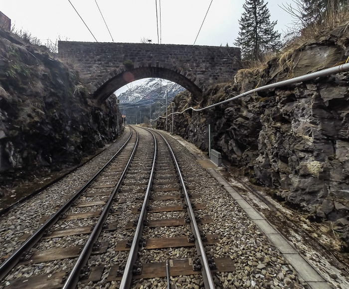 Albulabahn: Station Stugl/Stuls Graubünden