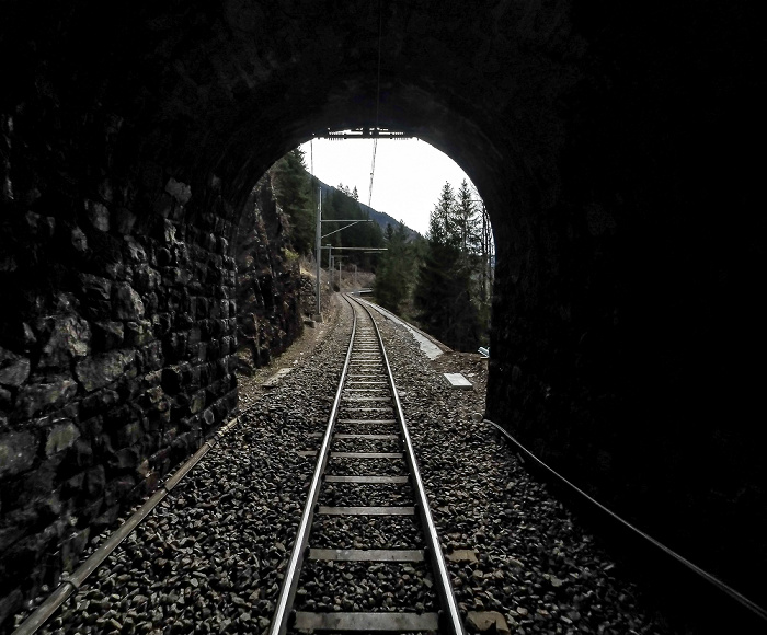 Graubünden Albulabahn: Bellaluna-Tunnel