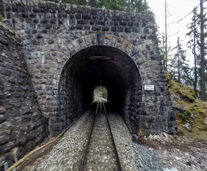 Albulabahn: Bellaluna-Tunnel Graubünden