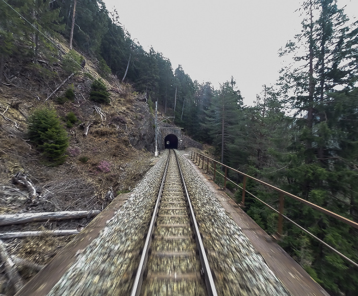 Albulabahn: Surmin-Tunnel Graubünden