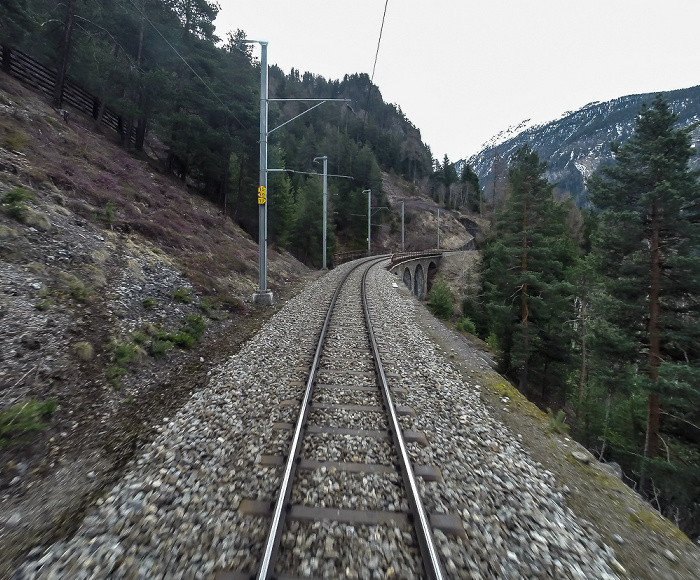 Albulabahn: Faleinertobel-Viadukt Graubünden