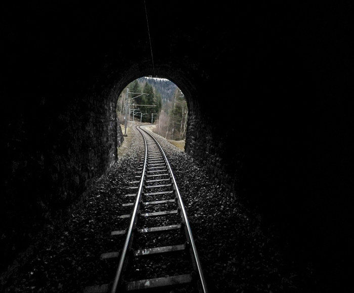 Albulabahn: Schlossberg-Tunnel Graubünden