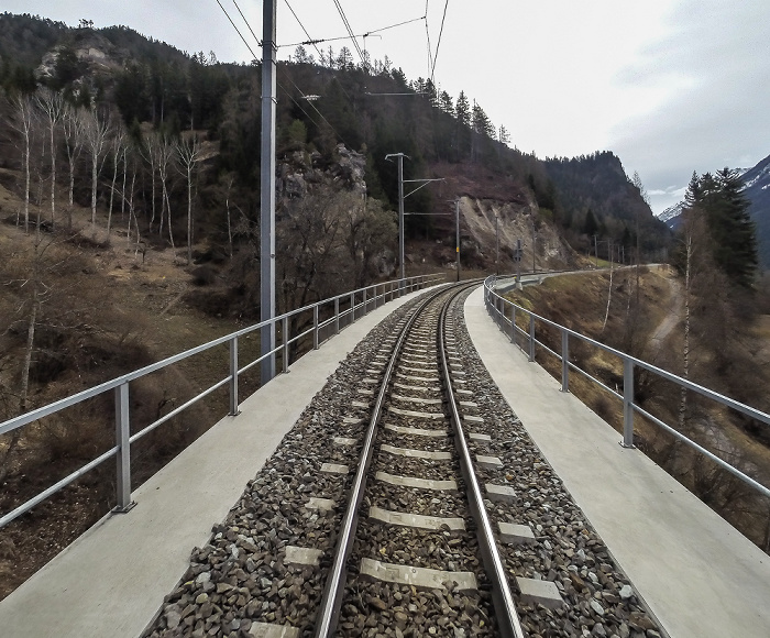 Graubünden Albulabahn: Val Nova Viadukt Val Nova-Viadukt