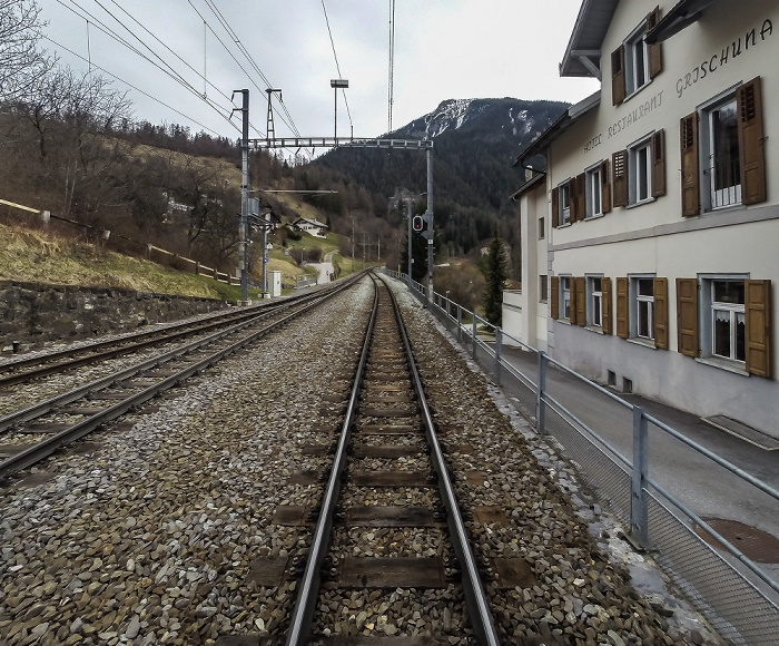 Albulabahn: Bahnhof Filisur Filisur