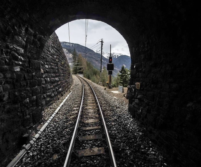 Graubünden Albulabahn: Landwasser-Tunnel
