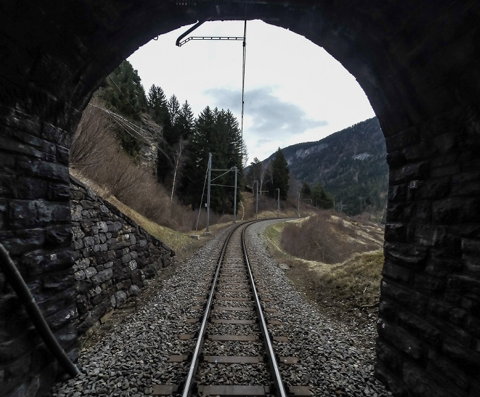 Graubünden Albulabahn: Tiefencastel-Tunnel