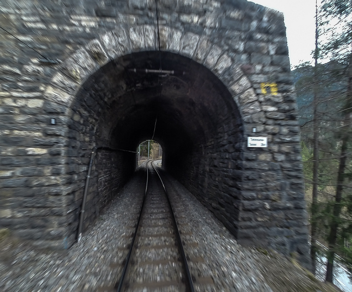 Albulabahn: Tiefencastel-Tunnel Graubünden