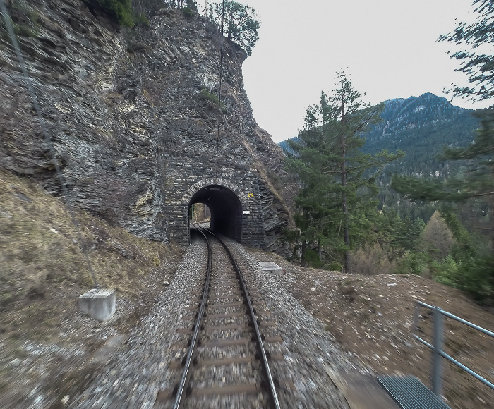 Albulabahn: Tiefencastel-Tunnel Graubünden
