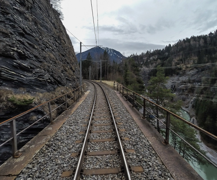 Albulabahn: Mistailtobel-Viadukt Graubünden