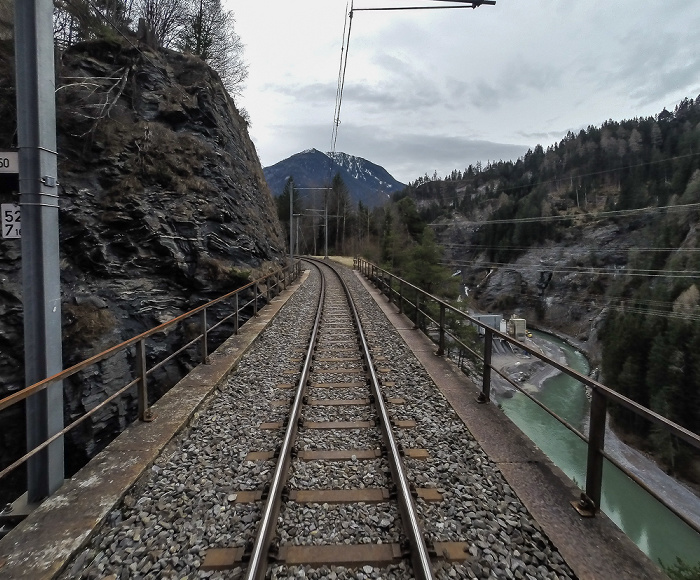 Graubünden Albulabahn: Mistailtobel-Viadukt