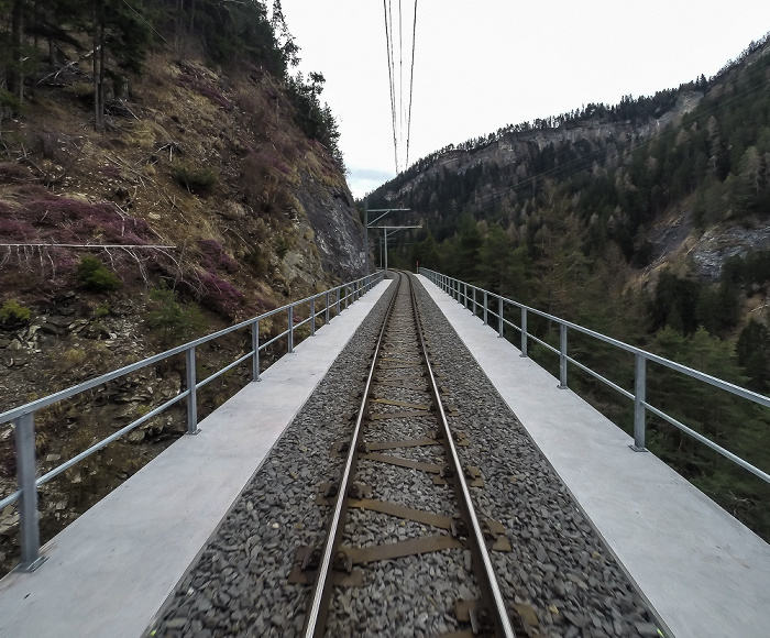 Albulabahn: Lehnenviadukt Graubünden