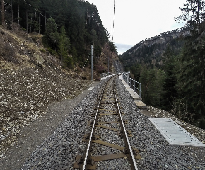 Albulabahn: Lehnenviadukt Graubünden