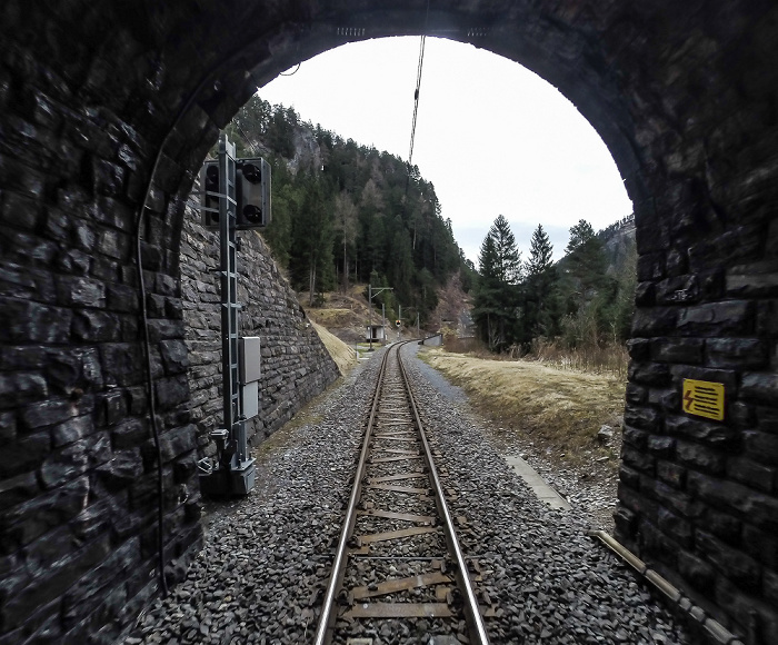 Graubünden Albulabahn: Nisellas-Tunnel
