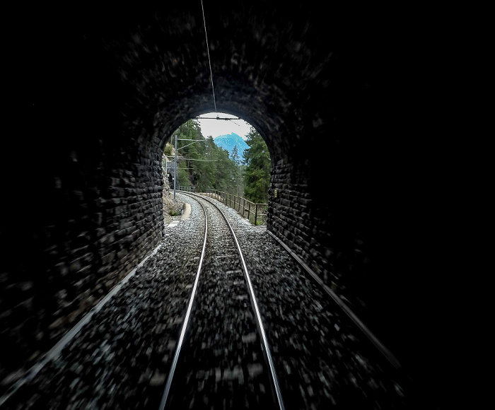 Albulabahn: Alvaschein-Tunnel Graubünden