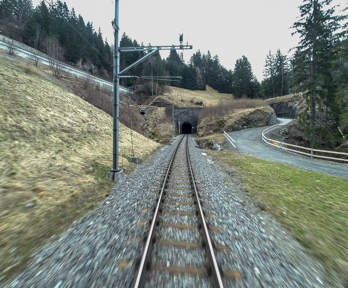 Albulabahn: Alvaschein-Tunnel Graubünden