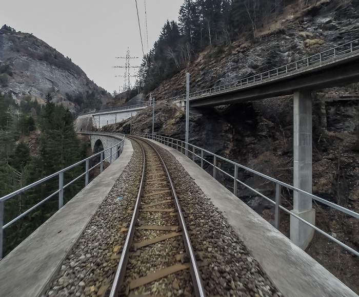 Albulabahn: Lochtobel-Viadukt Graubünden