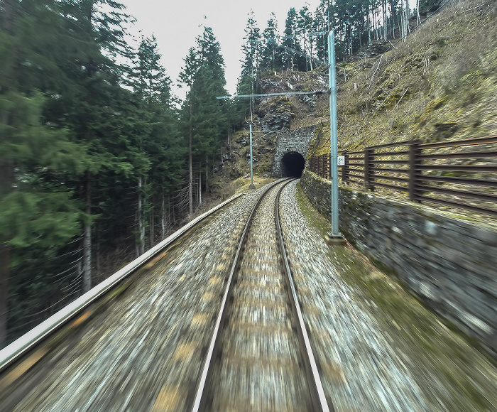 Albulabahn: Pflanzgarten-Tunnel II Graubünden