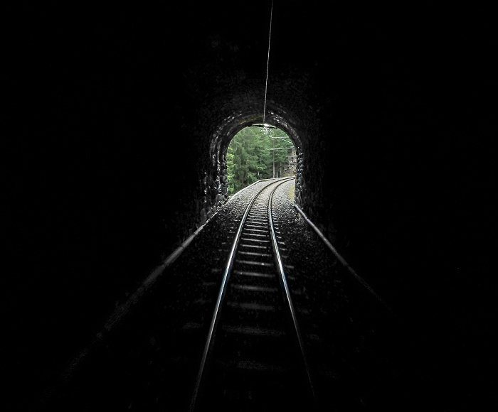 Graubünden Albulabahn: Pflanzgarten-Tunnel I