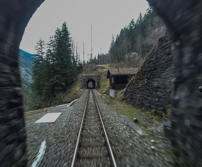 Albulabahn: Runplanas-Tunnel, Cugnieler-Tunnel Graubünden