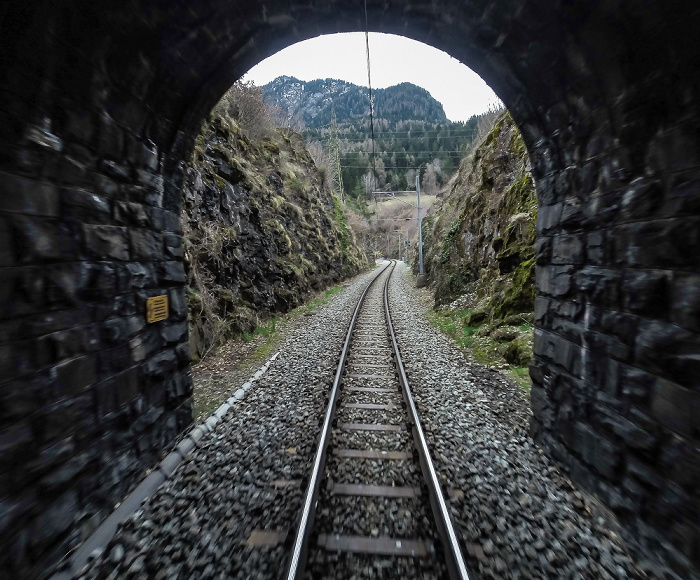 Albulabahn: Campell-Tunnel Graubünden