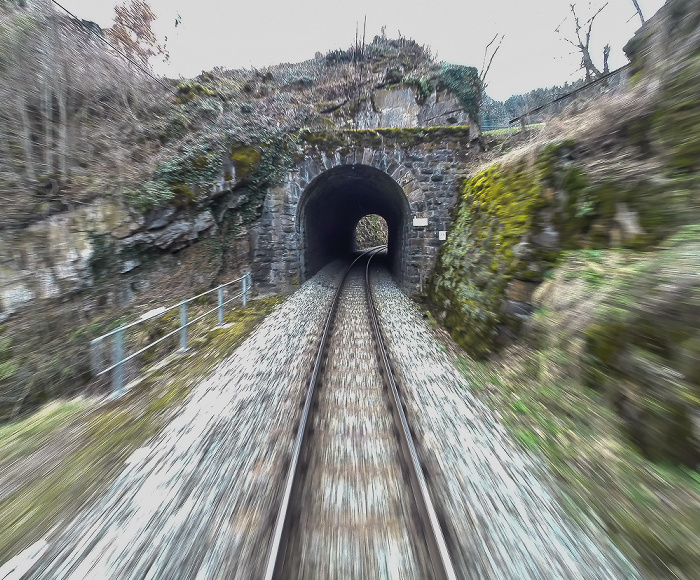 Graubünden Albulabahn: Campell-Tunnel