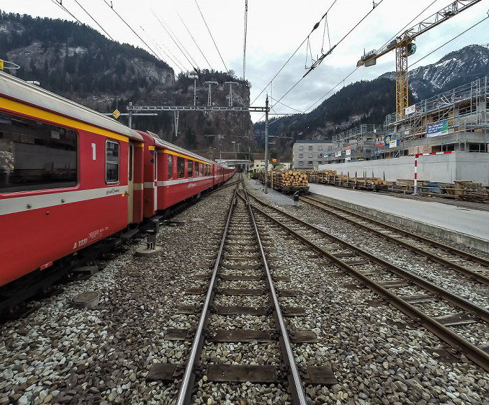 Albulabahn: Bahnhof Thusis Thusis