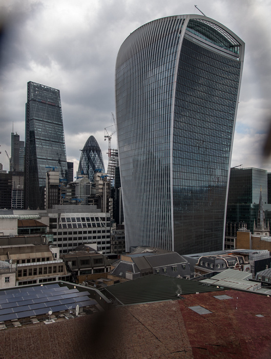 Blick von der Aussichtsplattform des Monument: City of London London