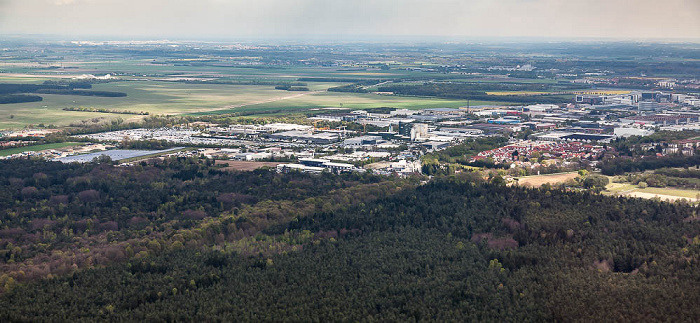 Luftbild aus Zeppelin: Hochbrück Garching bei München