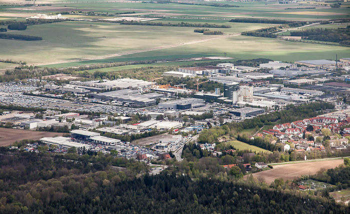 Garching bei München Luftbild aus Zeppelin: Hochbrück