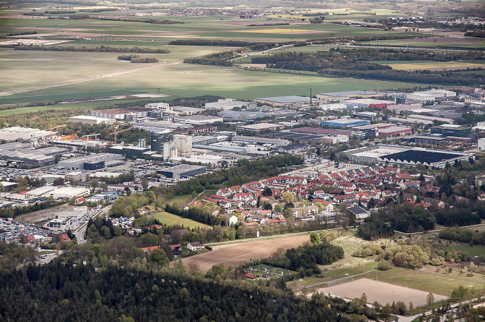 Luftbild aus Zeppelin: Hochbrück Garching bei München