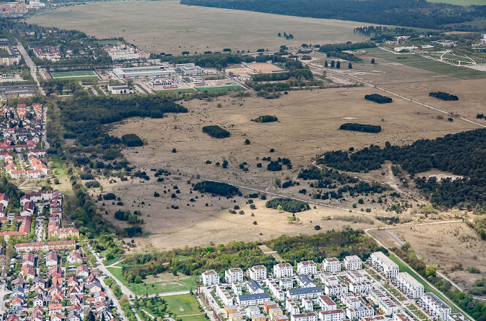 Luftbild aus Zeppelin: Schwabing-Freimann - Fröttmaninger Heide München
