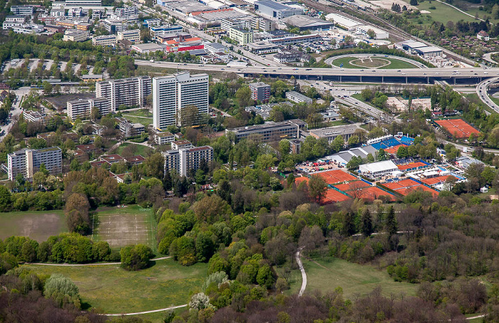 Luftbild aus Zeppelin: Schwabing-Freimann München