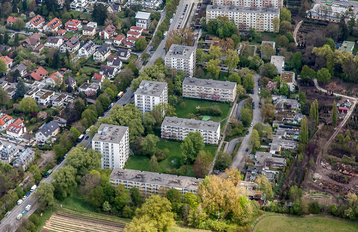 Luftbild aus Zeppelin: Bogenhausen - Englschalking (Denning) München