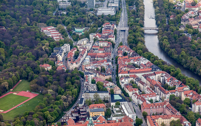 Luftbild aus Zeppelin: Altstadt-Lehel München