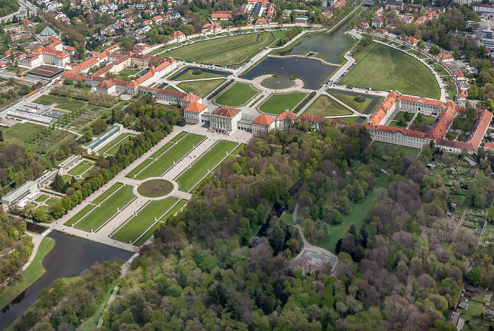 Luftbild aus Zeppelin: Neuhausen-Nymphenburg - Schloss und Park Nymphenburg München 2017