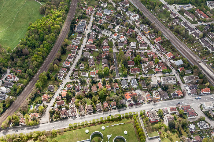 Luftbild aus Zeppelin: Pasing-Obermenzing München 2017