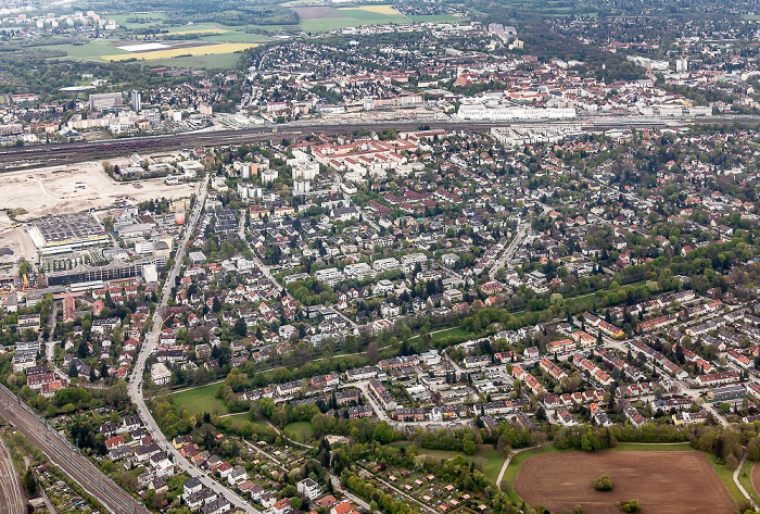 Luftbild aus Zeppelin München
