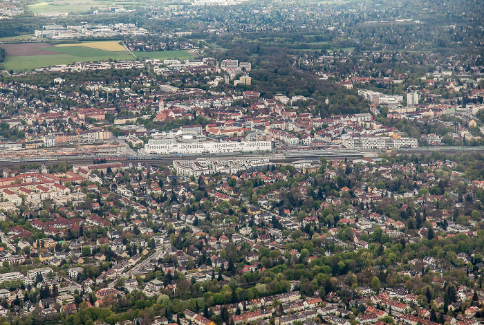 Luftbild aus Zeppelin München