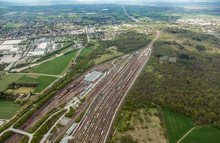 Luftbild aus Zeppelin München 2017