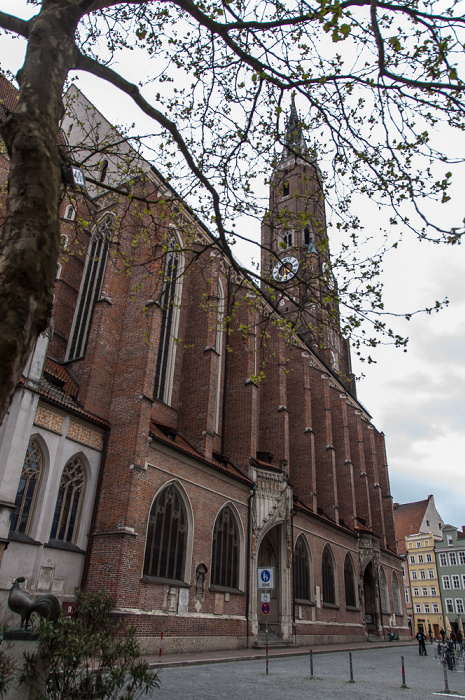 Landshut Altstadt: Kirchgasse, Martinskirche (Stadtpfarr- und Kollegiatstiftskirche St. Martin und Kastulus)