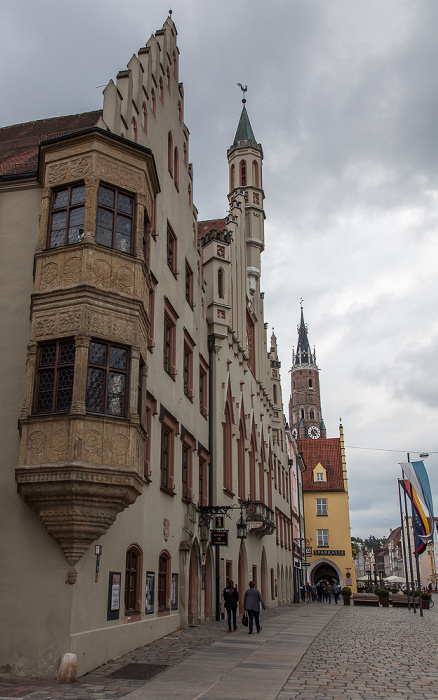 Landshut Altstadt: Rathaus Martinskirche