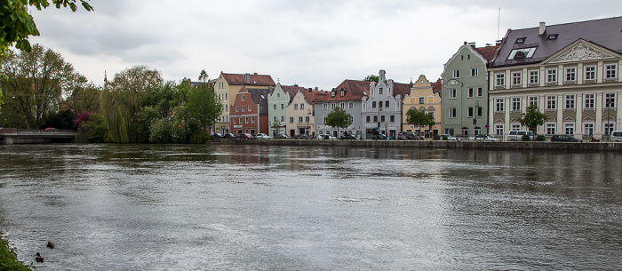 Landshut Isar, Mühleninsel mit dem Isargestade