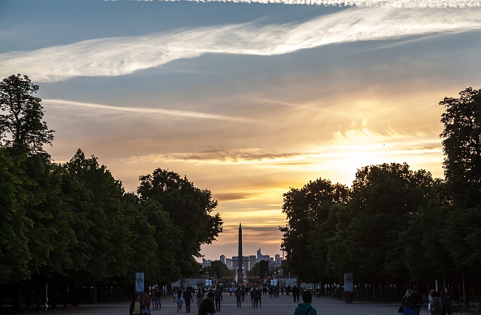 Paris Jardin des Tuileries Arc de Triomphe Avenue des Champs-Élysées Obelisk von Luxor