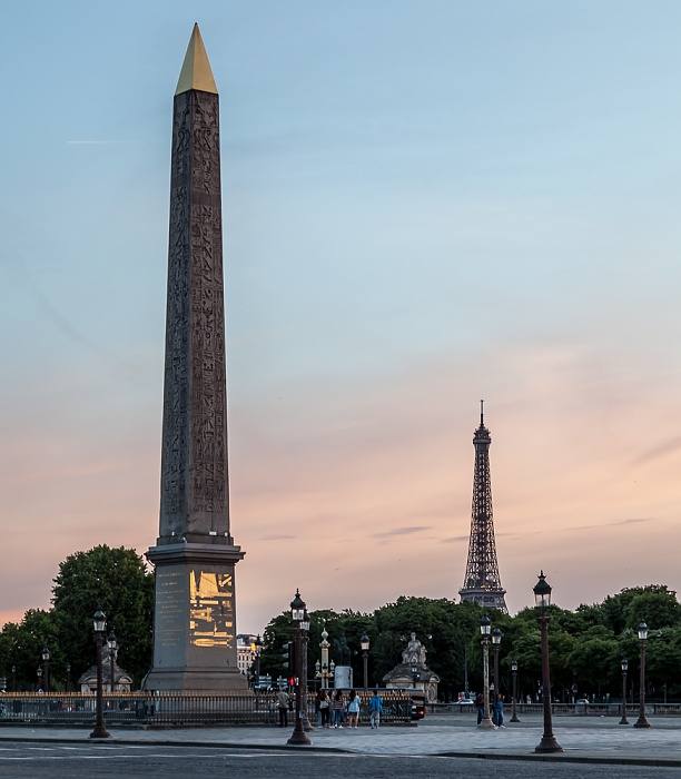 Place de la Concorde: Obelisk von Luxor Paris 2017
