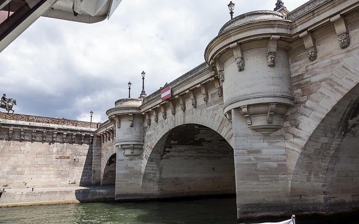 Paris Seine, Pont Neuf Reiterstandbild von Heinrich IV.
