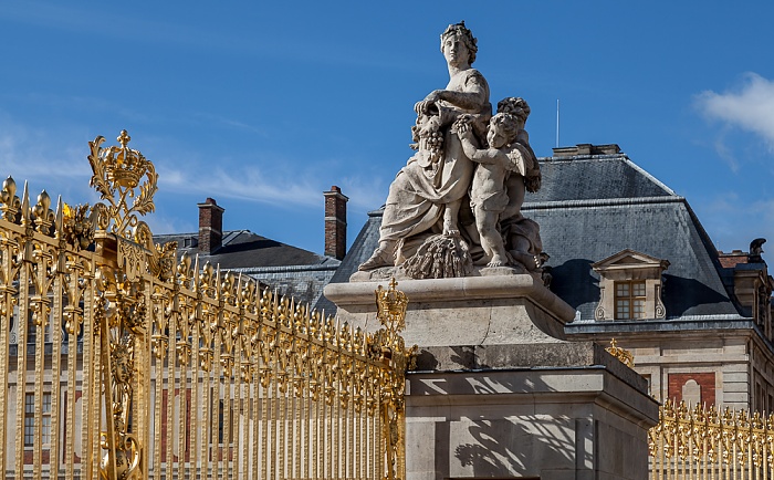 Schloss Versailles (Château de Versailles): Ehrenhof (Cour d'Honneur) Versailles