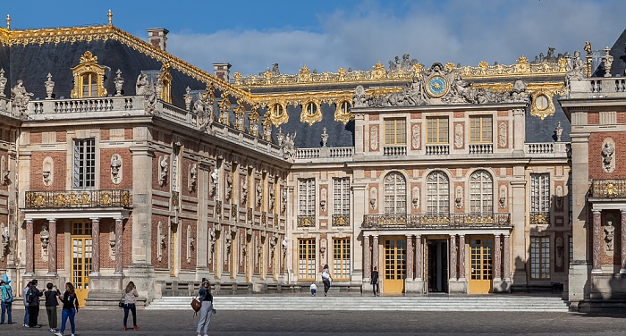 Schloss Versailles (Château de Versailles): Ehrenhof (Cour d'Honneur) Paris 2017