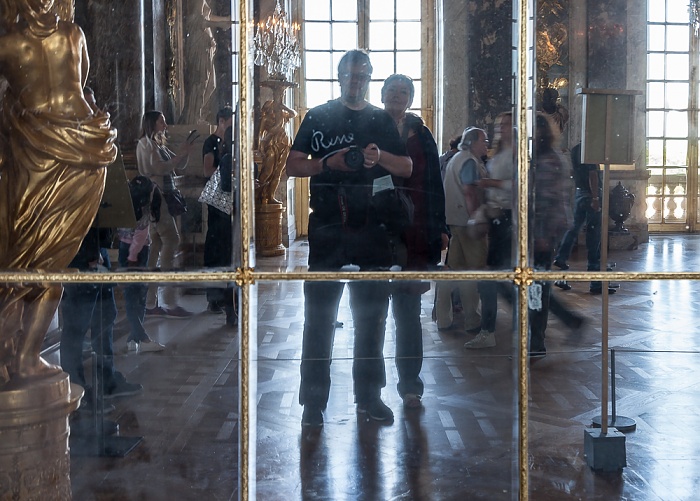 Schloss Versailles (Château de Versailles): Spiegelsaal - Jürgen und Elke Paris 2017